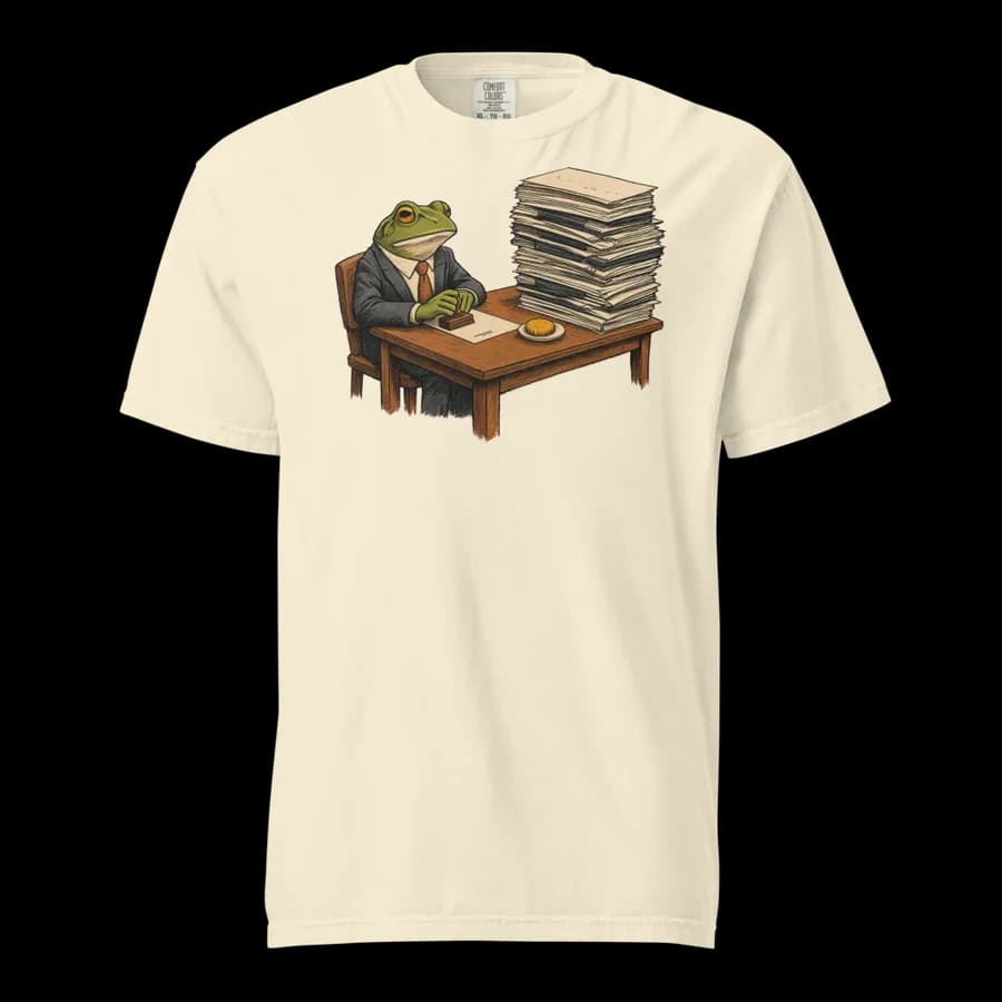 The Approval Process tee in Ivory