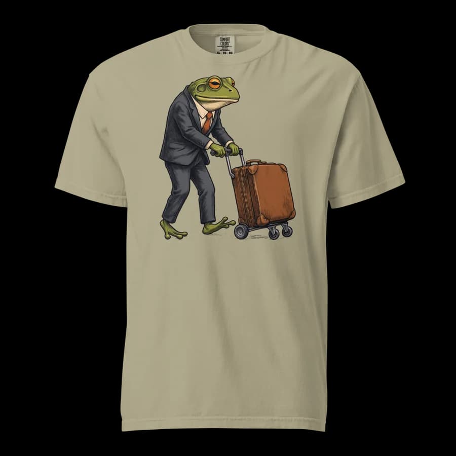 Baggage Claim tee in Khaki