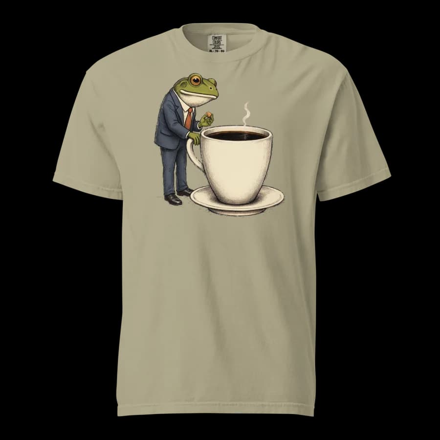Coffee Break tee in Khaki