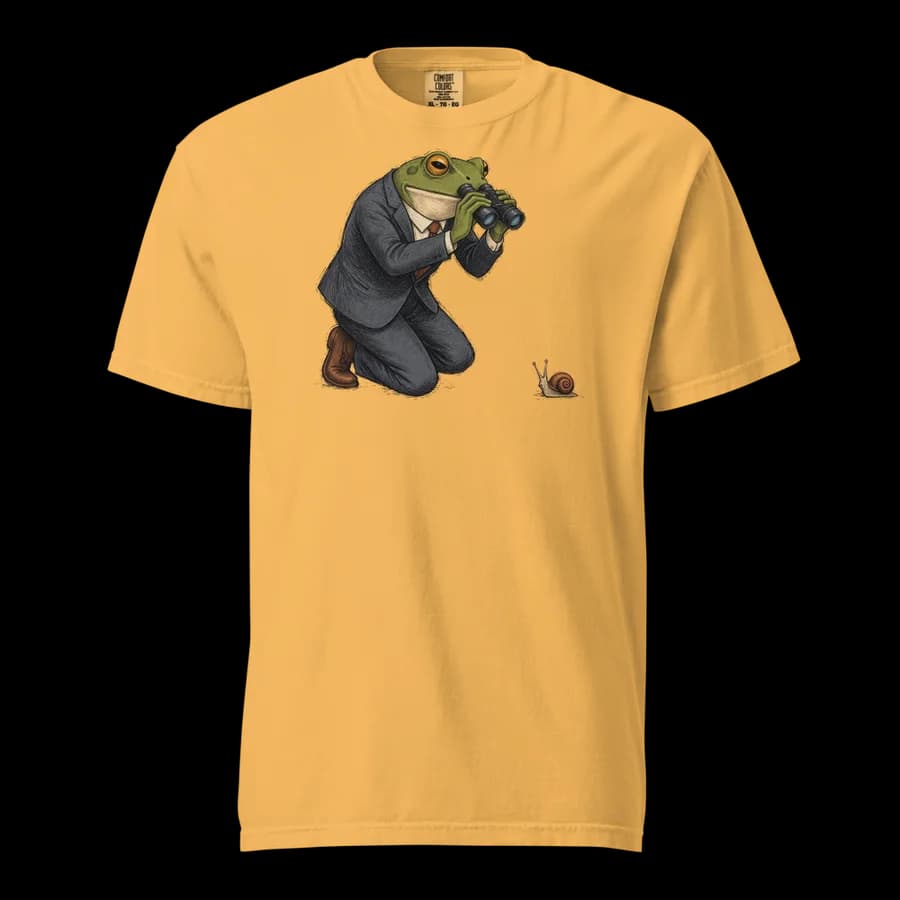 Field Research tee in Mustard