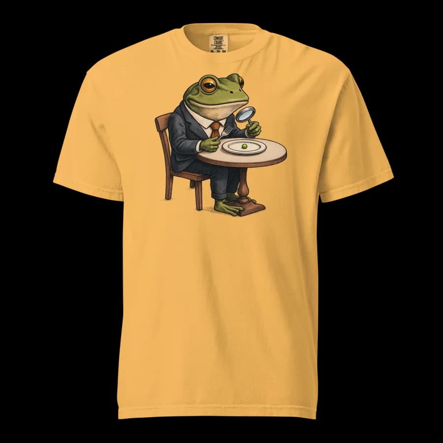 Fine Dining tee in Mustard