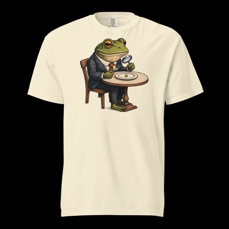 Fine Dining tee in Ivory