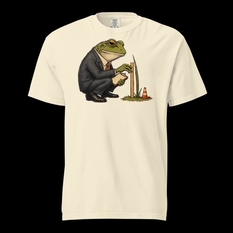 Grass Inspection tee in Ivory