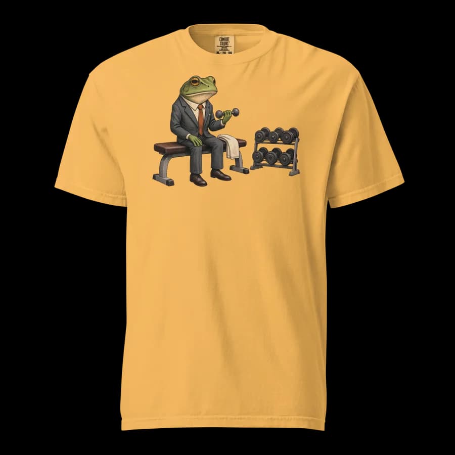 Leg Day tee in Mustard