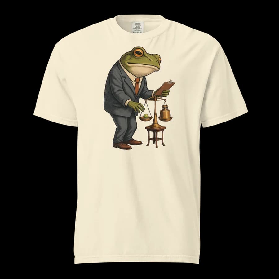 Quality Control tee in Ivory
