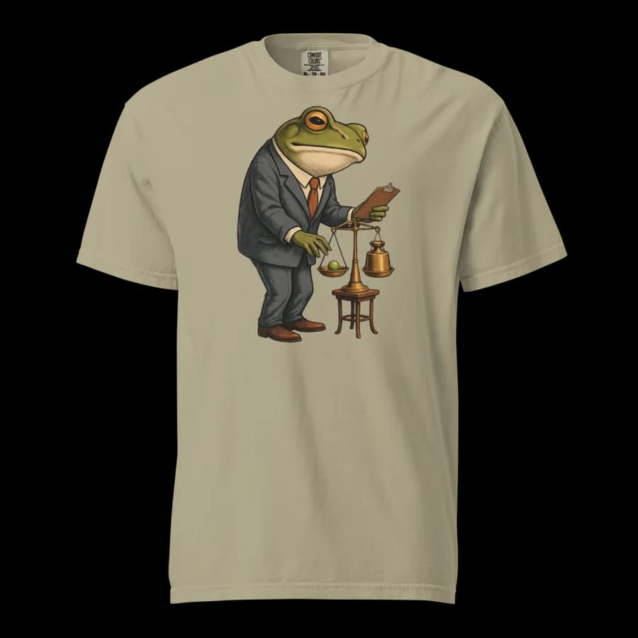 Quality Control tee in Khaki
