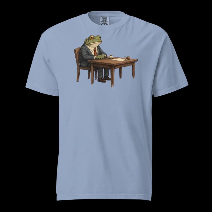 The Small Appointment tee in Washed Denim