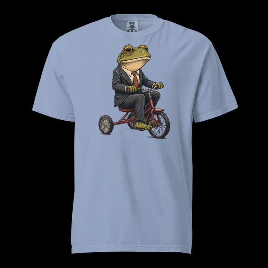 The Scenic Route tee in Washed Denim