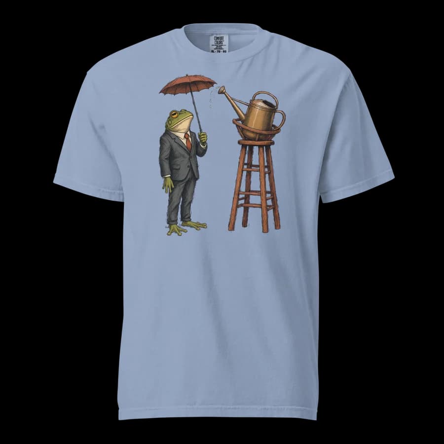 Weather Advisory tee in Washed Denim