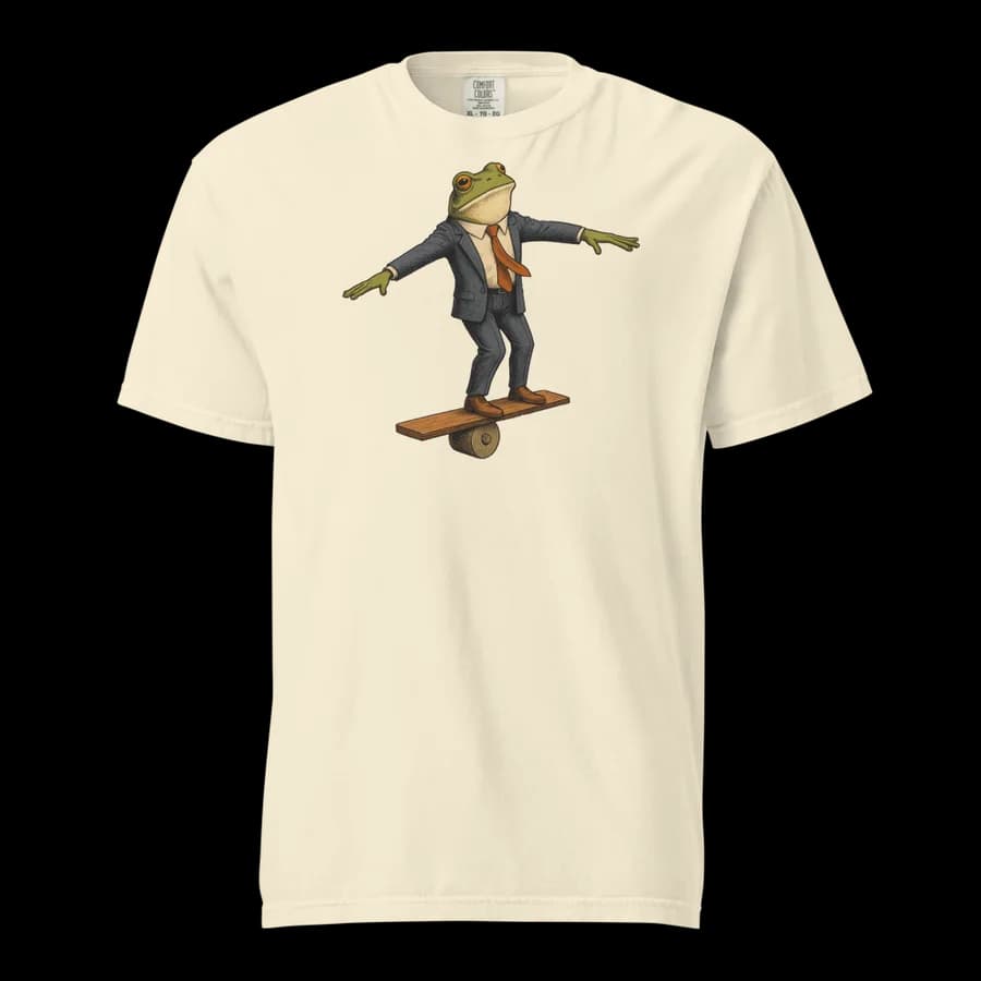 Work-Life Balance tee in Ivory