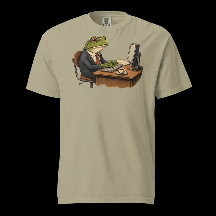 Per My Last Email tee in Khaki