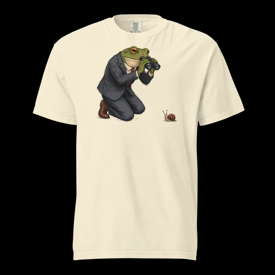 Field Research tee in Ivory