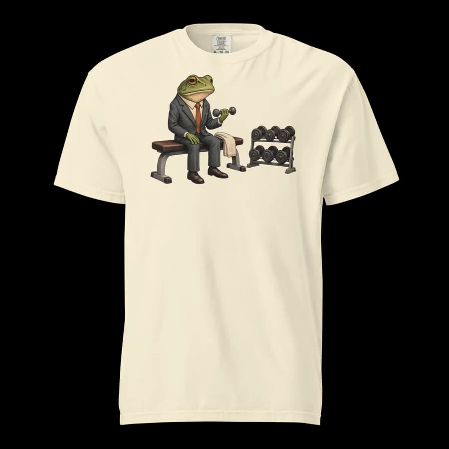 Leg Day tee in Ivory