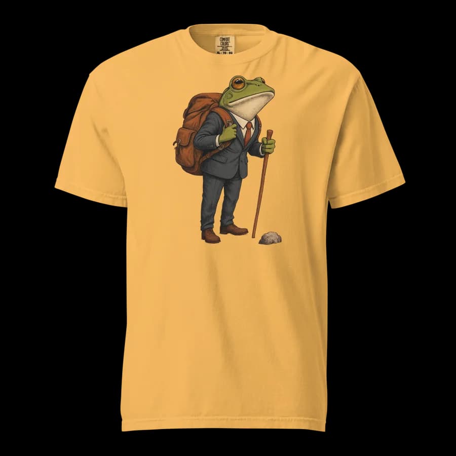 The Grand Expedition tee in Mustard